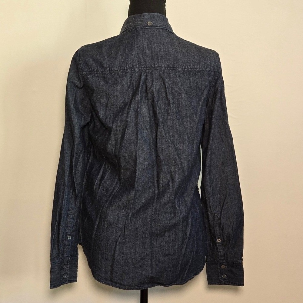 J.Crew Women's Button-Down Shirt Size 6 100% Cotton lightweight beach jean shirt - Picture 3 of 8